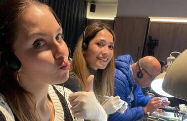 Doctor Julia, Mahnaz and Osama at course